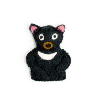 Tasmania Devil felt finger puppet