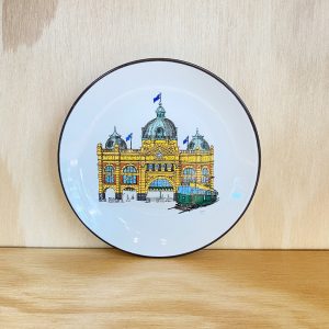 Flinders St Station plate