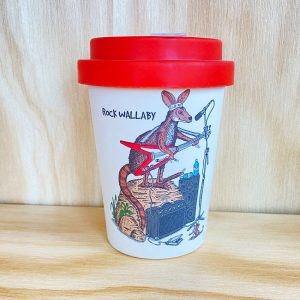 Wallaby and Platypus travel cup