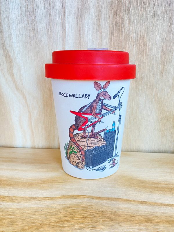 Wallaby and Platypus travel cup