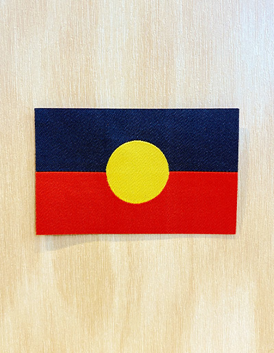Aboriginal flag embroidered patch