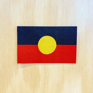 Aboriginal flag embroidered patch