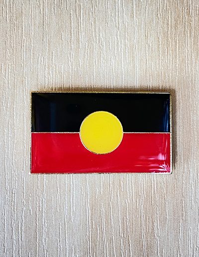 Aboriginal flag metal magnet