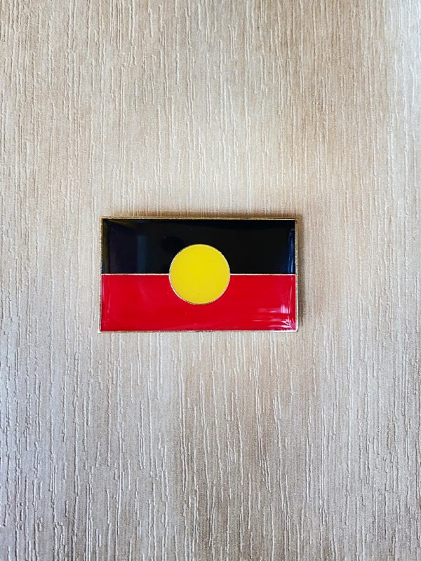 Aboriginal flag metal magnet