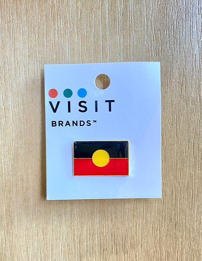 Aboriginal flag pin