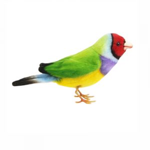 Gouldian finch plush