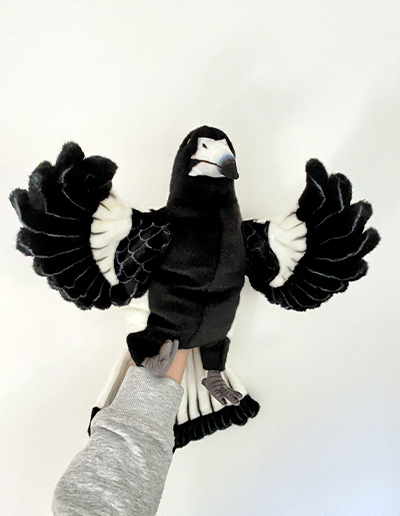 Magpie Hand puppet