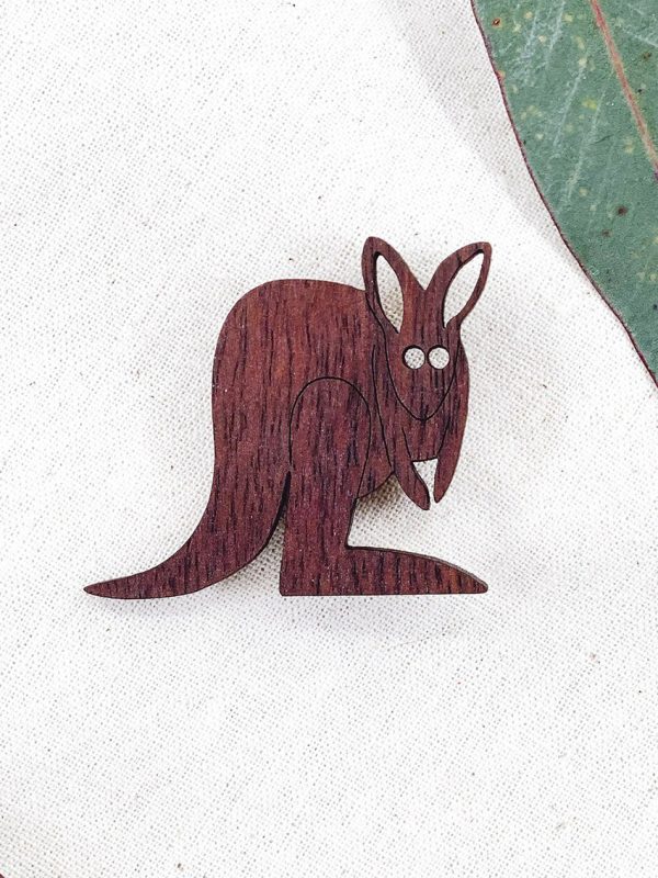 Buttonworks Australian Kangaroo Brooch