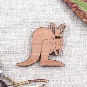 Buttonworks wooden Kangaroo Magnet