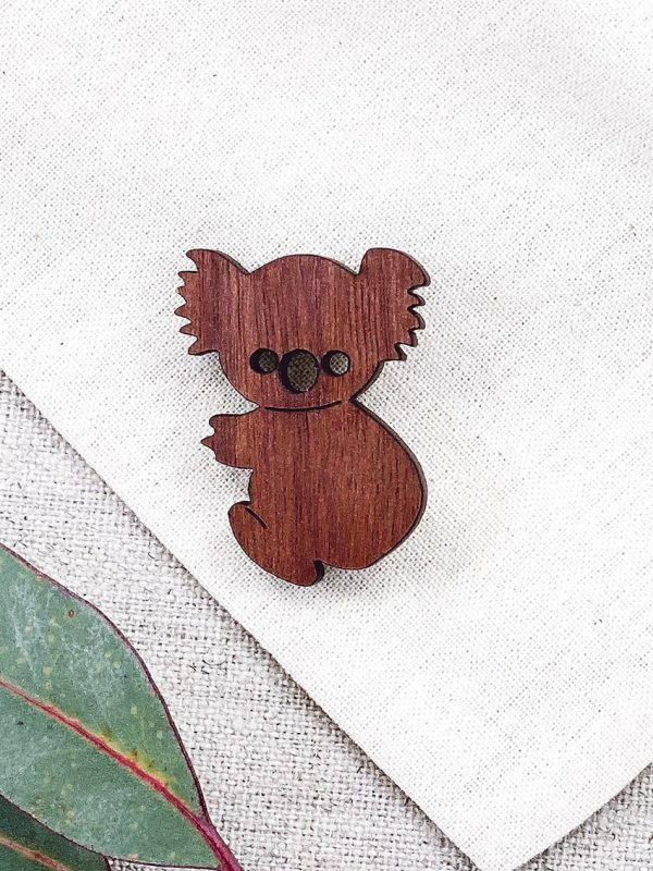 Buttonworks Australian Koala Brooch