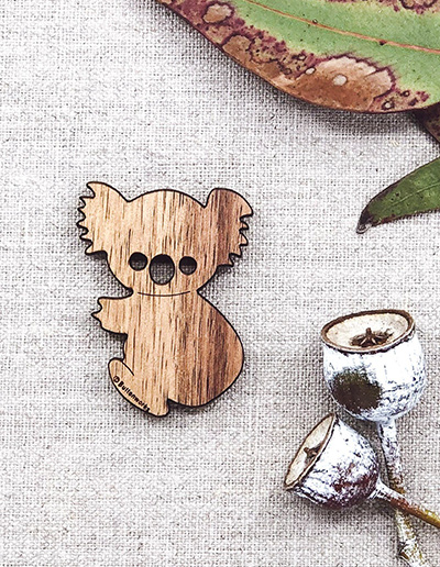 Buttonworks wooden Koala Magnet
