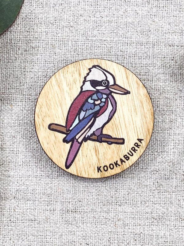 Buttonworks wooden Kookaburra Magnet