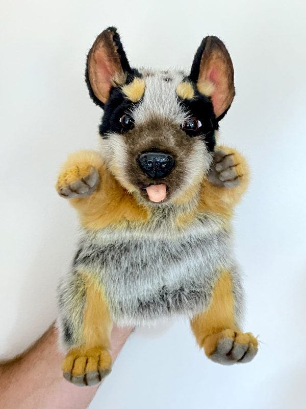 Blue Heeler hand puppet