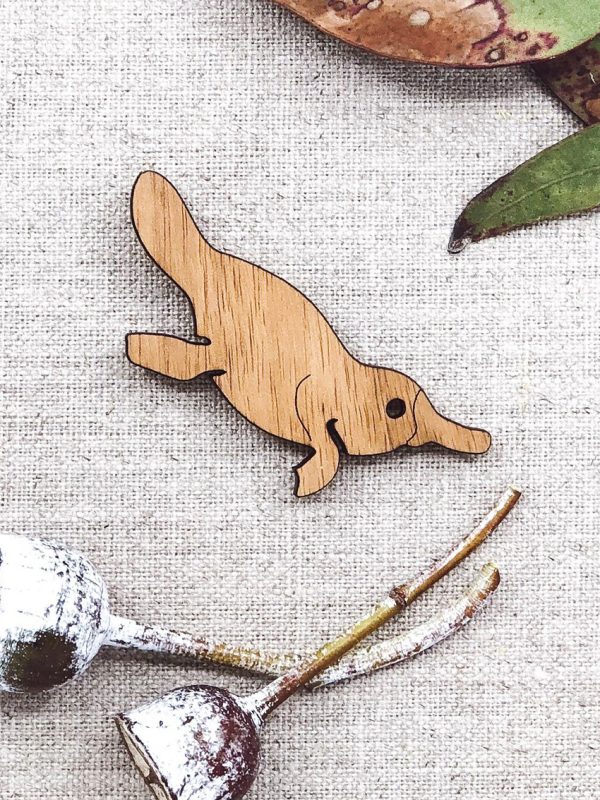 Buttonworks wooden Platypus Magnet