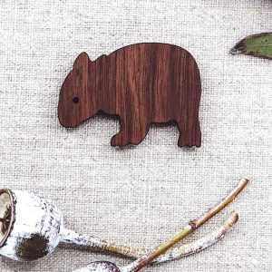Buttonworks wooden Wombat Magnet
