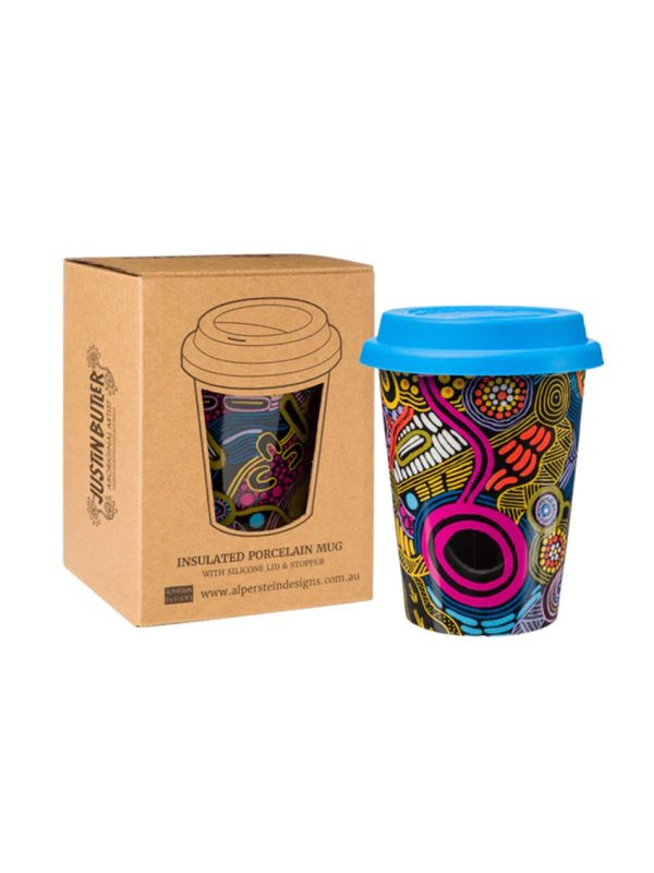 Justin butler travel mug and gift box