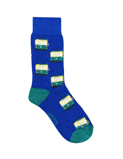 Melbourne Tram socks royal blue