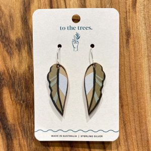 Gum leaf earrings