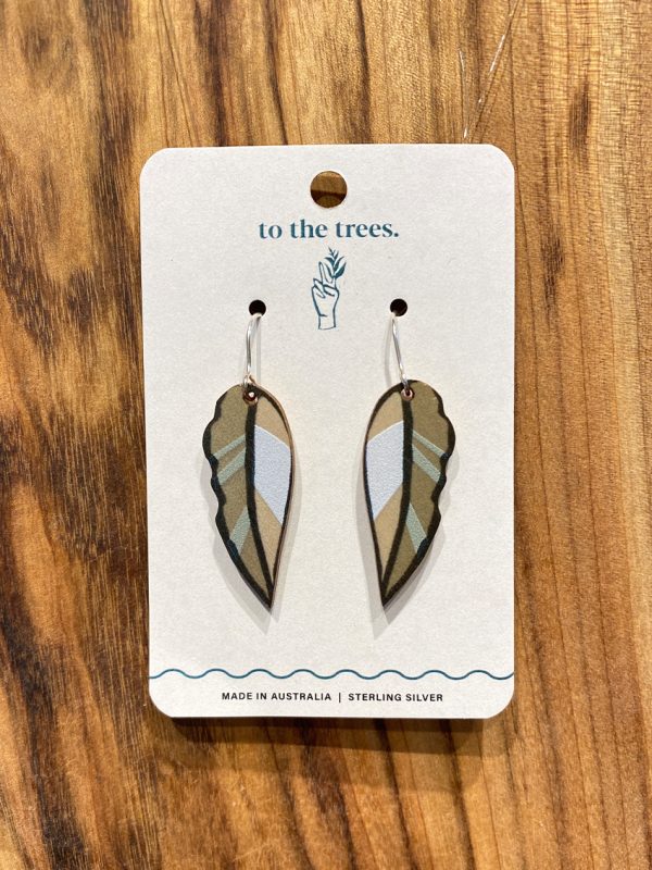 Gum leaf earrings