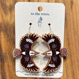 Kookaburra wooden earrings