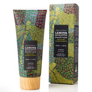 Lemon and Eucalyptus hand cream 100ml Cream tube and gift box