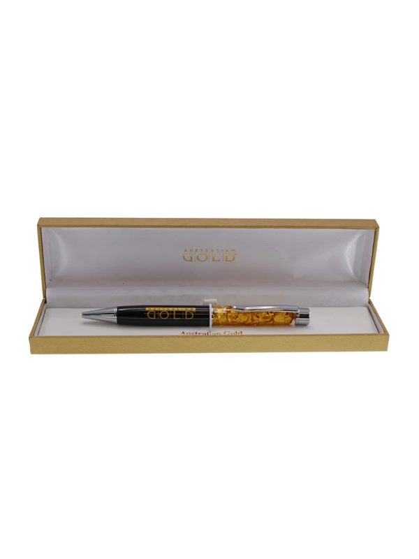 Large gold pen in gift box