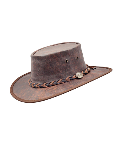 Kangaroo Squashy hat in vintage crackle style