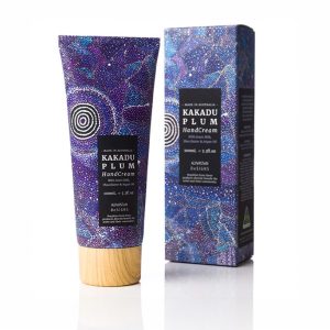 Kakadu Plum hand and body cream in indigenous art box