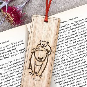 Koala wooden bookmark