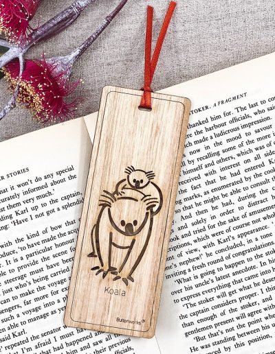 Koala wooden bookmark