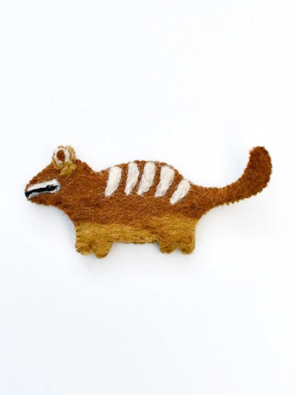 Numbat finger puppet