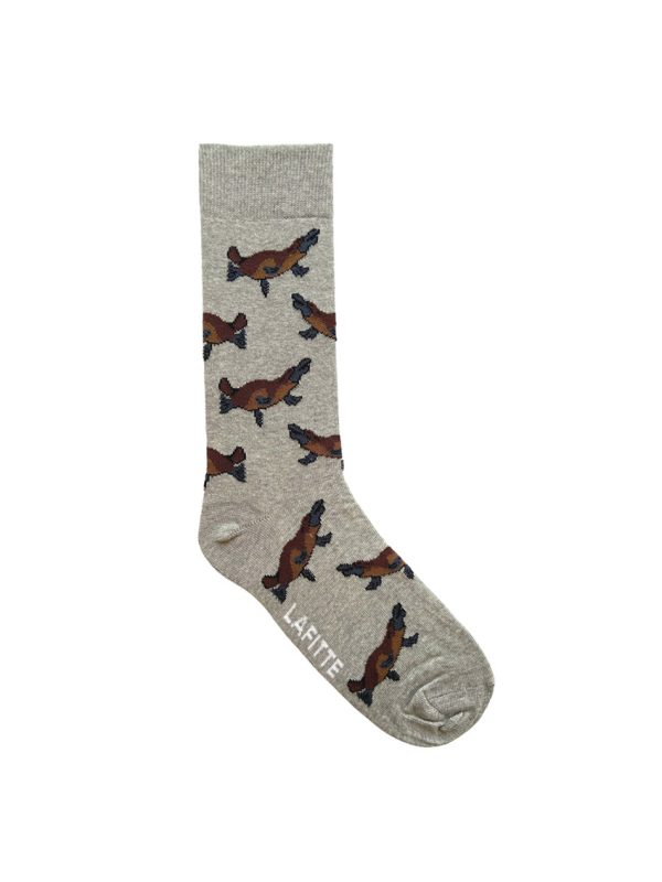 Lafitte Australian Platypus Socks - Grey