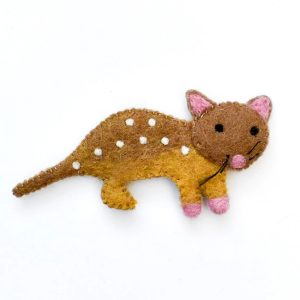 Quoll finger puppet