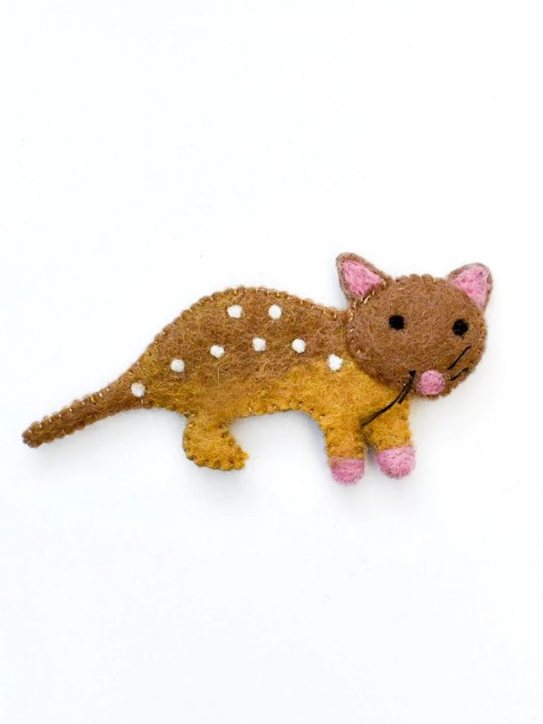 Quoll finger puppet