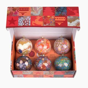Aboriginal Sacred Country 6pk bauble gift box