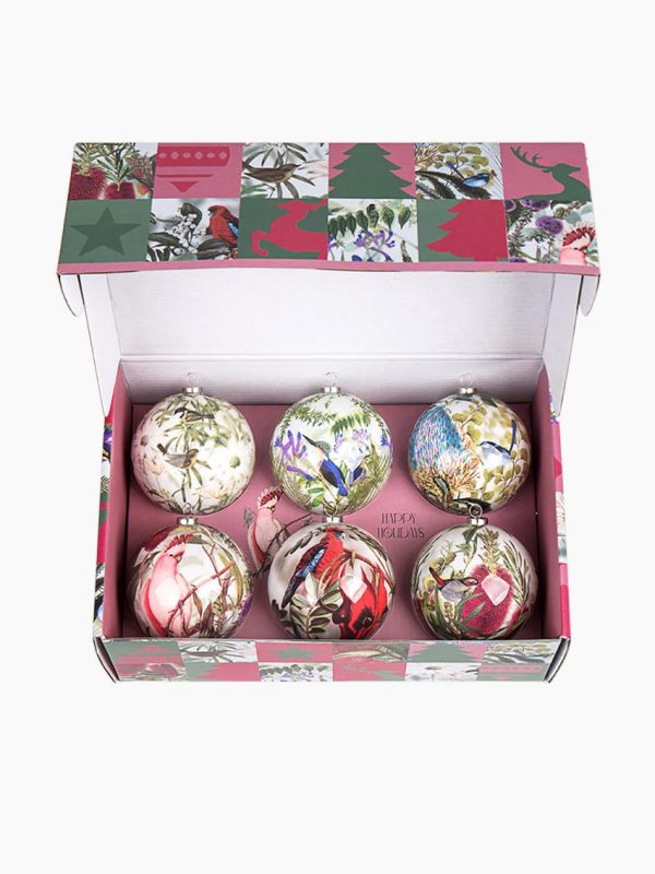 Australian Wildflowers 6pk bauble gift box