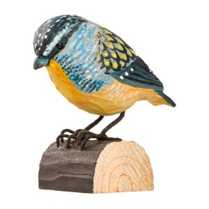 Wildlife Garden Hand Carved Decobird Spotted Pardalote