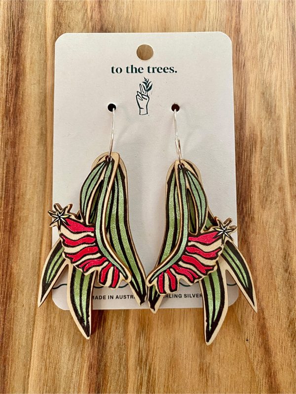 Kangaroo Paw Double hung earrings