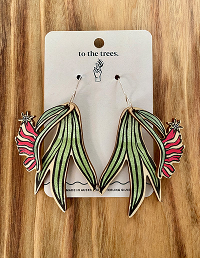 Kangaroo Paw Double hung earrings