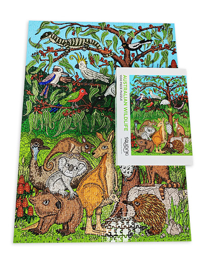 Squidinki 1000 piece Australian Wildlife jigsaw puzzle