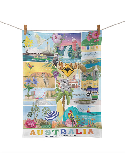 Gday Australia Tea Towel
