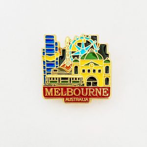 Melbourne Skyline pin