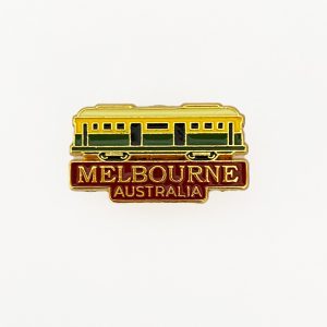Tram pin with Melbourne, Australia wording