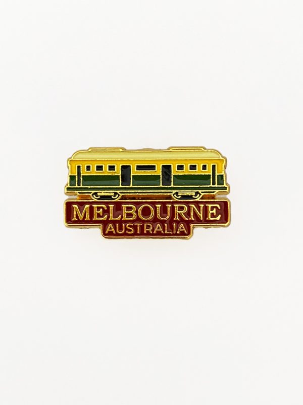 Tram pin with Melbourne, Australia wording