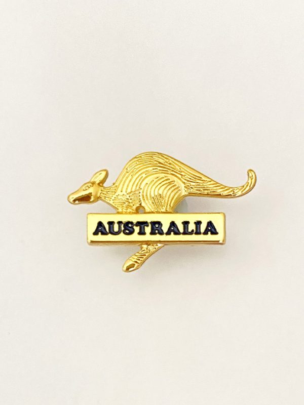 Gold kangaroo pin