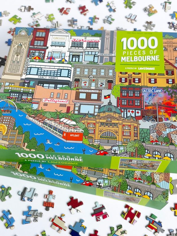 Lawz Drawz Melbourne 1000 piece puzzle
