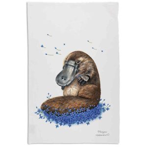 Platypus tea towel