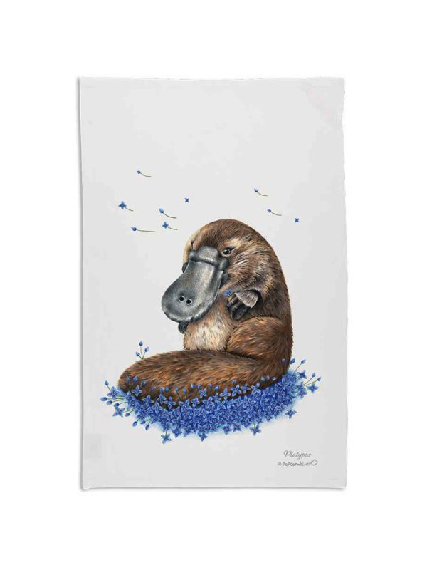 Platypus tea towel