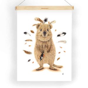 Quokka tea towel