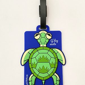 Turtle PVC luggage tag